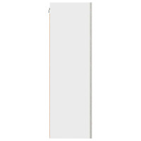 Produktbild för Hängande skåp med lagring Betonggrå och vit 50 x 31 x 100 cm