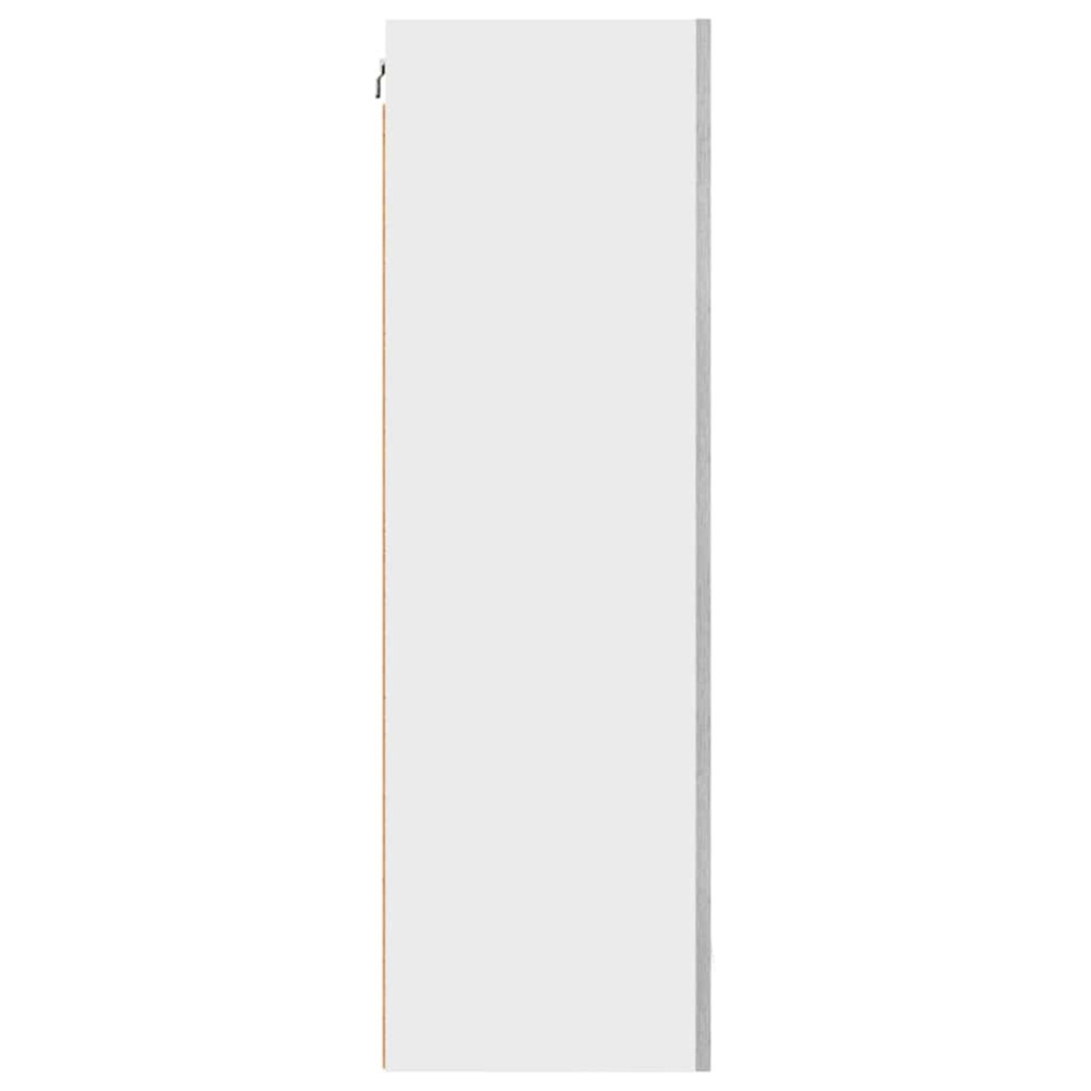 Produktbild för Hängande skåp med lagring Grå Sonoma och vit 50 x 31 x 100 cm
