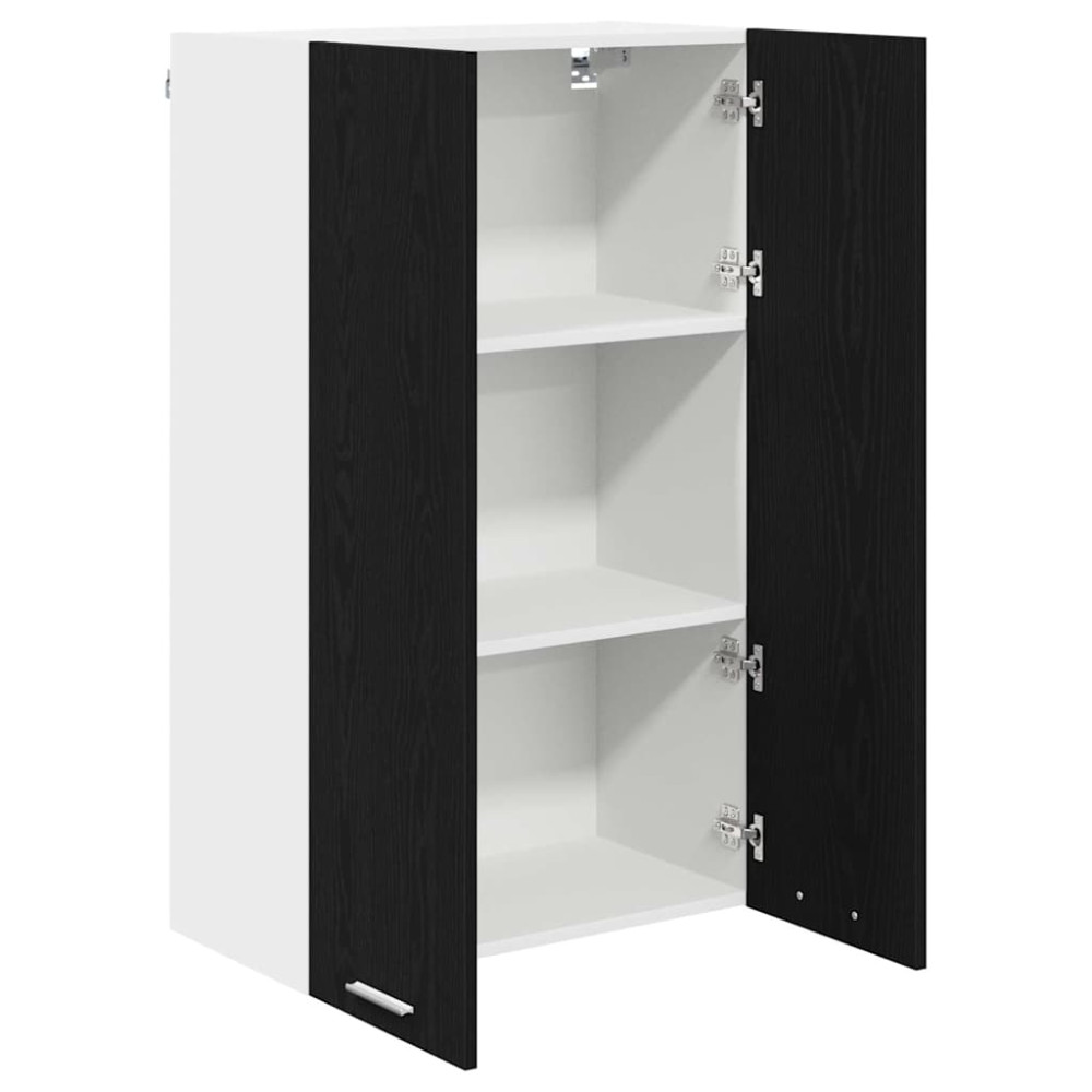 Produktbild för Hängande skåp Svart Ek 60 x 31 x 100 cm Konstruerat trä