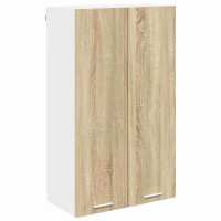 Produktbild för Hängande skåp Sonoma-ek 60 x 31 x 100 cm Konstruerat trä