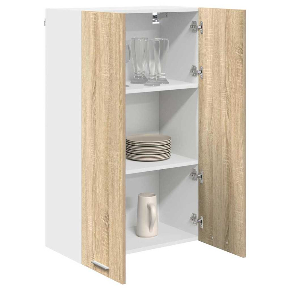 Produktbild för Hängande skåp Sonoma-ek 60 x 31 x 100 cm Konstruerat trä