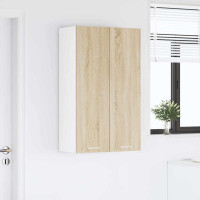Produktbild för Hängande skåp Sonoma-ek 60 x 31 x 100 cm Konstruerat trä