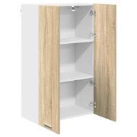 Produktbild för Hängande skåp Sonoma-ek 60 x 31 x 100 cm Konstruerat trä