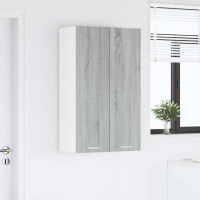 Produktbild för Hängande skåp Grå Sonoma 60 x 31 x 100 cm Konstruerat trä