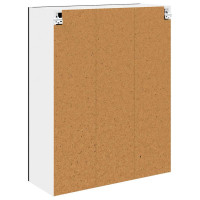 Produktbild för Hängande skåp Svart Ek 80 x 31 x 100 cm Konstruerat trä