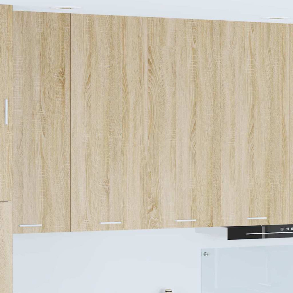 Produktbild för Hängande skåp Sonoma-ek 80 x 31 x 100 cm Konstruerat trä