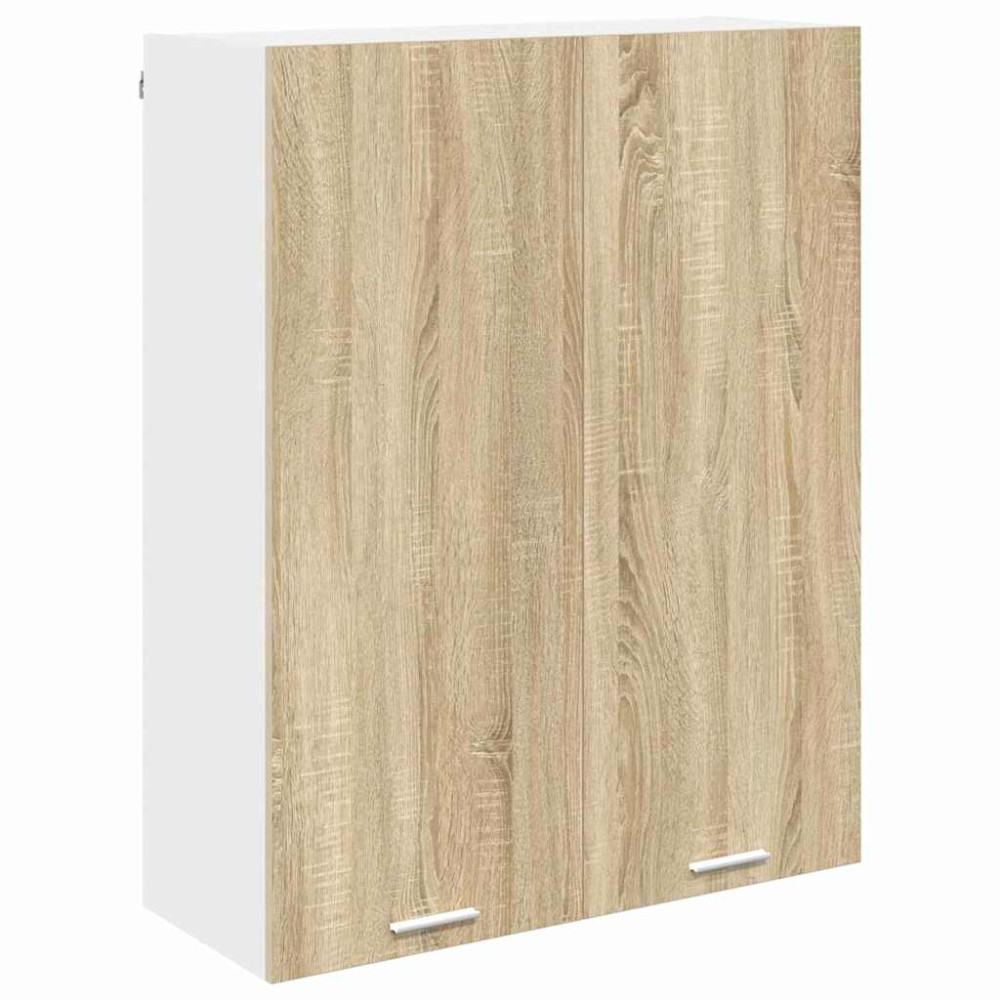Produktbild för Hängande skåp Sonoma-ek 80 x 31 x 100 cm Konstruerat trä