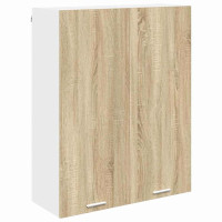 Produktbild för Hängande skåp Sonoma-ek 80 x 31 x 100 cm Konstruerat trä
