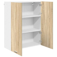 Produktbild för Hängande skåp Sonoma-ek 80 x 31 x 100 cm Konstruerat trä
