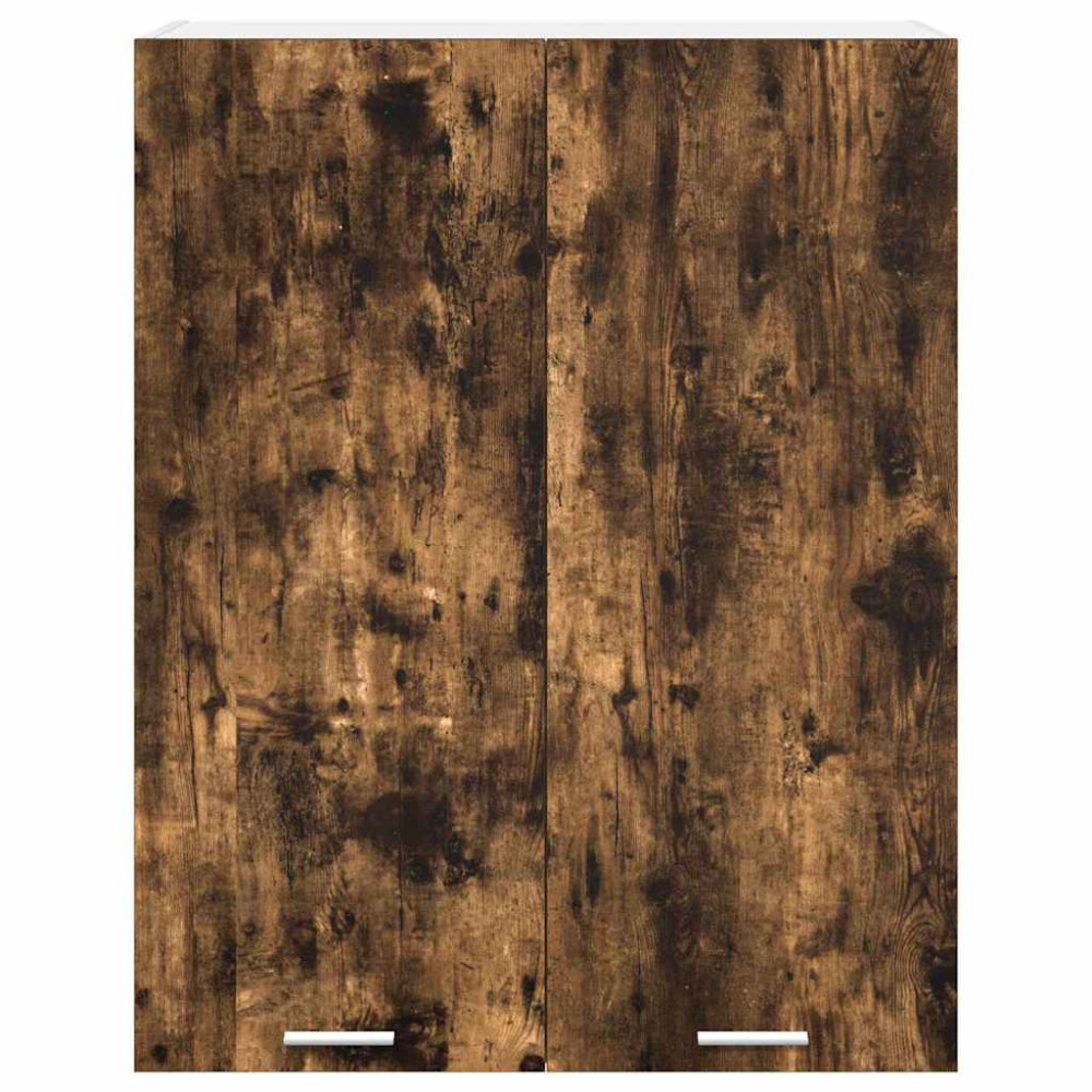 Produktbild för Hängande skåp med dörr Rökt ek 80 x 31 x 100 cm Konstruerat trä