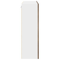 Produktbild för Hängande skåp med dörr Rökt ek 80 x 31 x 100 cm Konstruerat trä