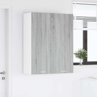 Produktbild för Hängande skåp Grå Sonoma 80 x 31 x 100 cm Konstruerat trä