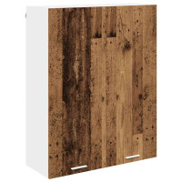 Produktbild för Hängande skåp Gammalt trä 80 x 31 x 100 cm Konstruerat trä