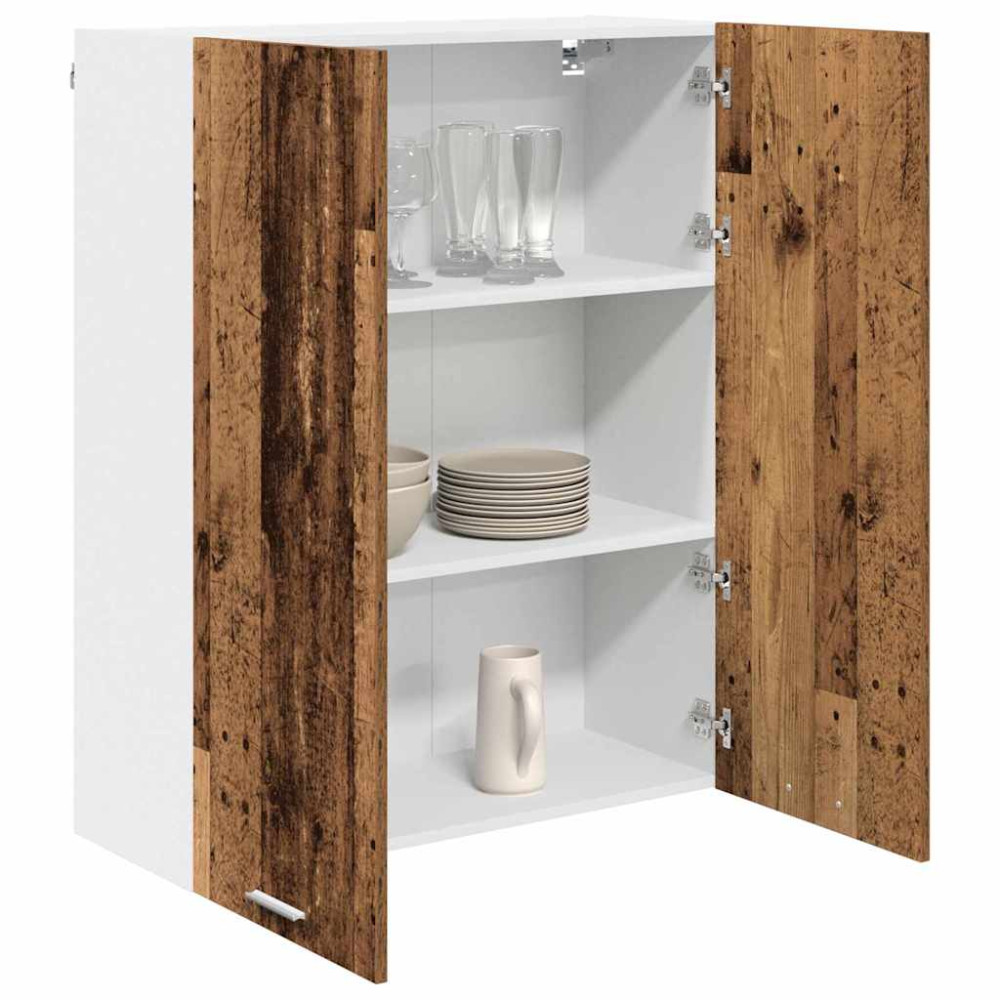 Produktbild för Hängande skåp Gammalt trä 80 x 31 x 100 cm Konstruerat trä