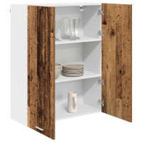 Produktbild för Hängande skåp Gammalt trä 80 x 31 x 100 cm Konstruerat trä