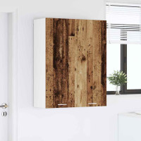 Produktbild för Hängande skåp Gammalt trä 80 x 31 x 100 cm Konstruerat trä