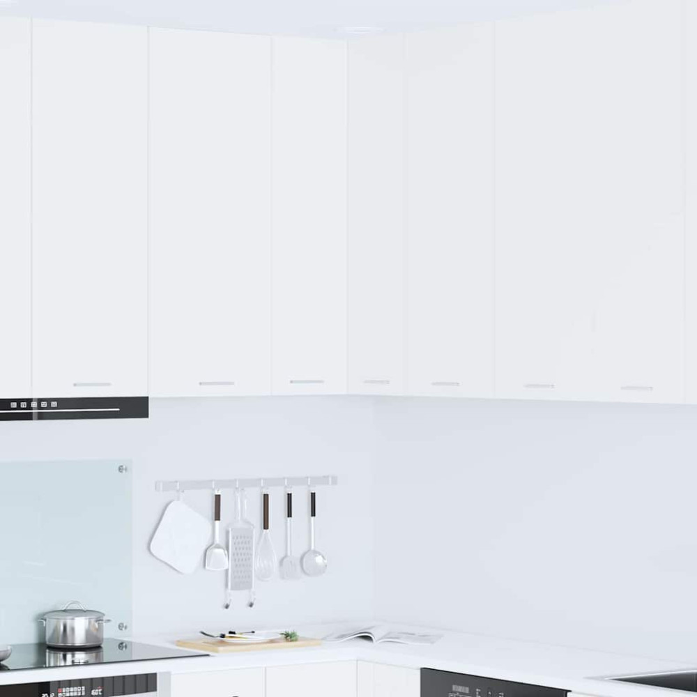 Produktbild för Hängande skåp med lagring Vit 57 x 57 x 100 cm Konstruerat trä