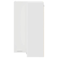 Produktbild för Hängande skåp med lagring Vit 57 x 57 x 100 cm Konstruerat trä