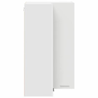 Produktbild för Hängande skåp med lagring Vit 57 x 57 x 100 cm Konstruerat trä
