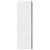 Produktbild för Hängande skåp med dörr Rökt ek 60 x 31 x 100 cm Konstruerat trä