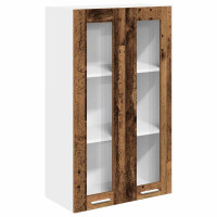 Produktbild för Hängande skåp Gammalt trä 60 x 31 x 100 cm Konstruerat trä