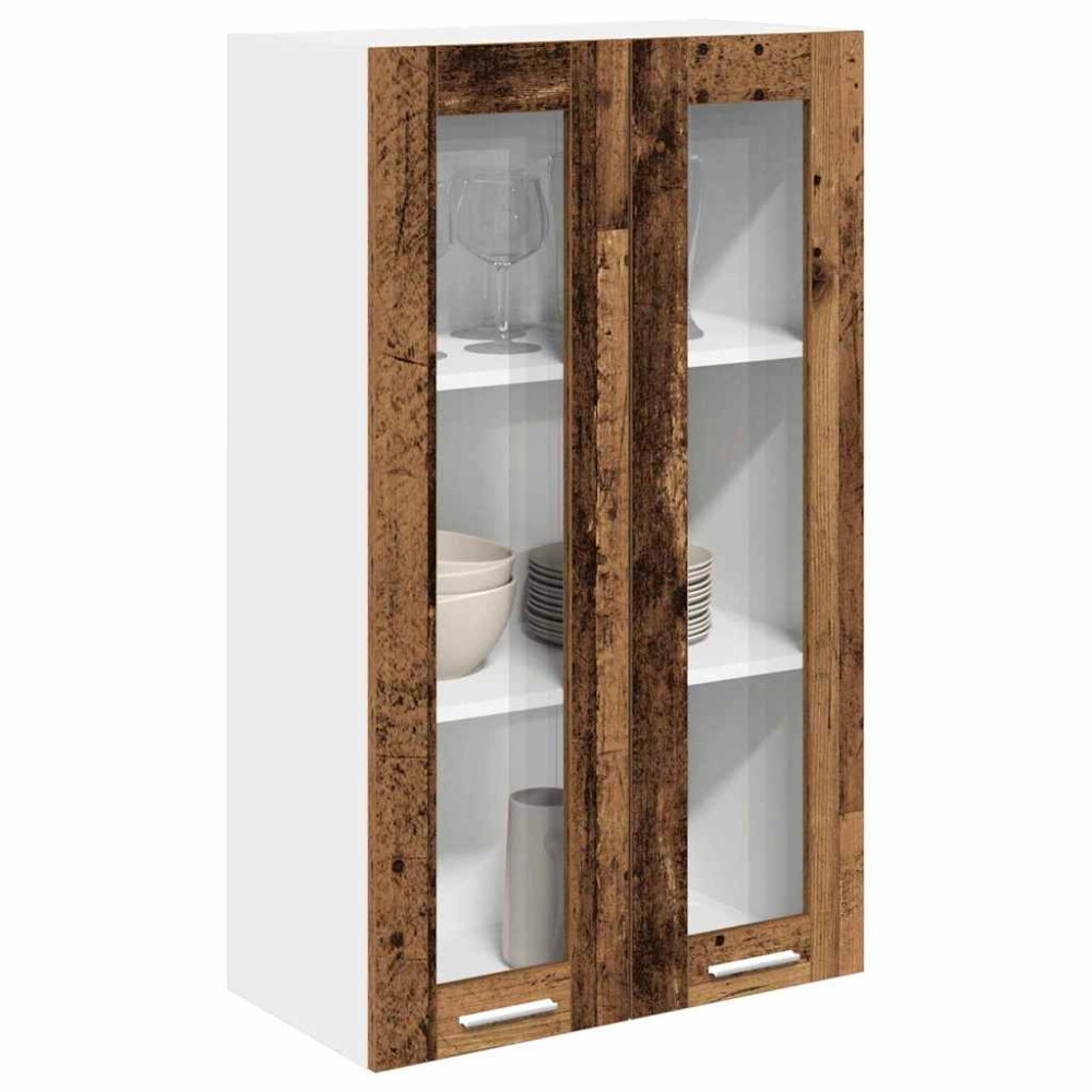 Produktbild för Hängande skåp Gammalt trä 60 x 31 x 100 cm Konstruerat trä