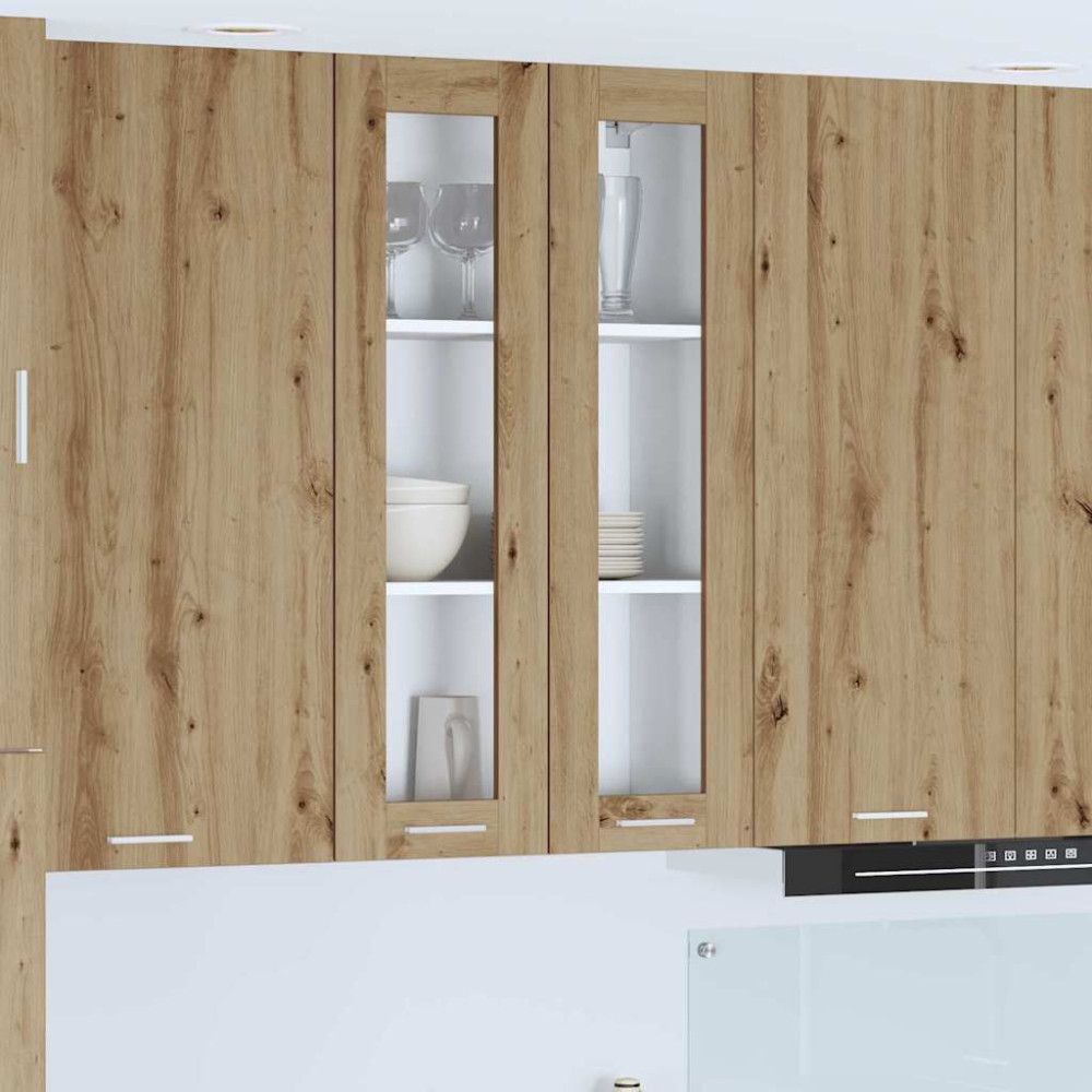 Produktbild för Hängande skåp Artisan Ek 60 x 31 x 100 cm Konstruerat trä