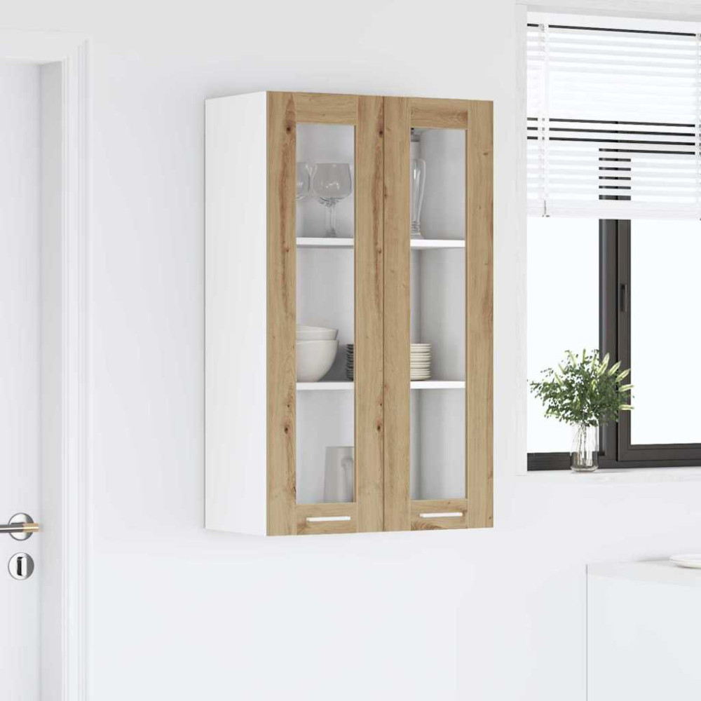 Produktbild för Hängande skåp Artisan Ek 60 x 31 x 100 cm Konstruerat trä