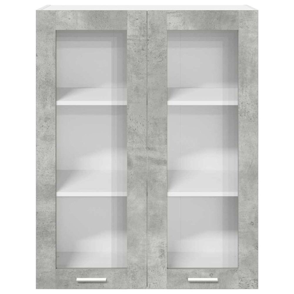 Produktbild för Hängande skåp Betonggrå 80 x 31 x 100 cm Konstruerat trä
