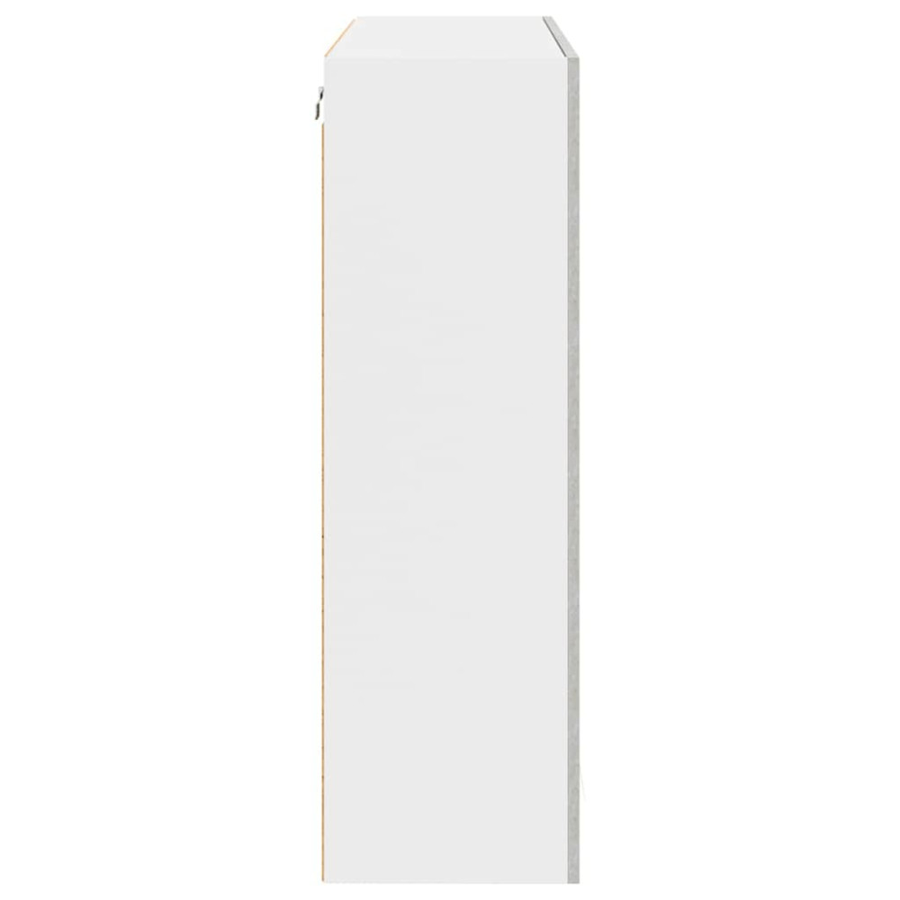 Produktbild för Hängande skåp Betonggrå 80 x 31 x 100 cm Konstruerat trä
