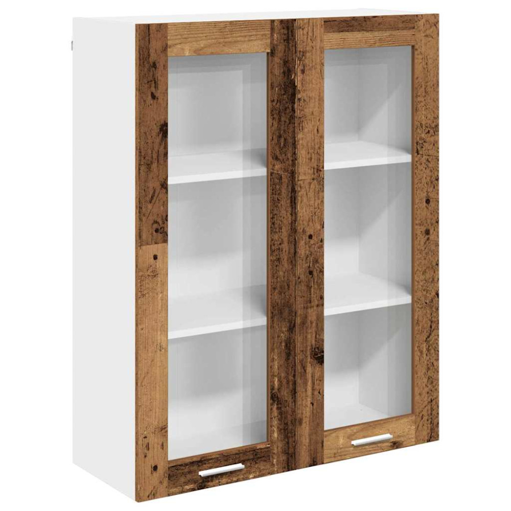 Produktbild för Hängande skåp Gammalt trä 80 x 31 x 100 cm Konstruerat trä