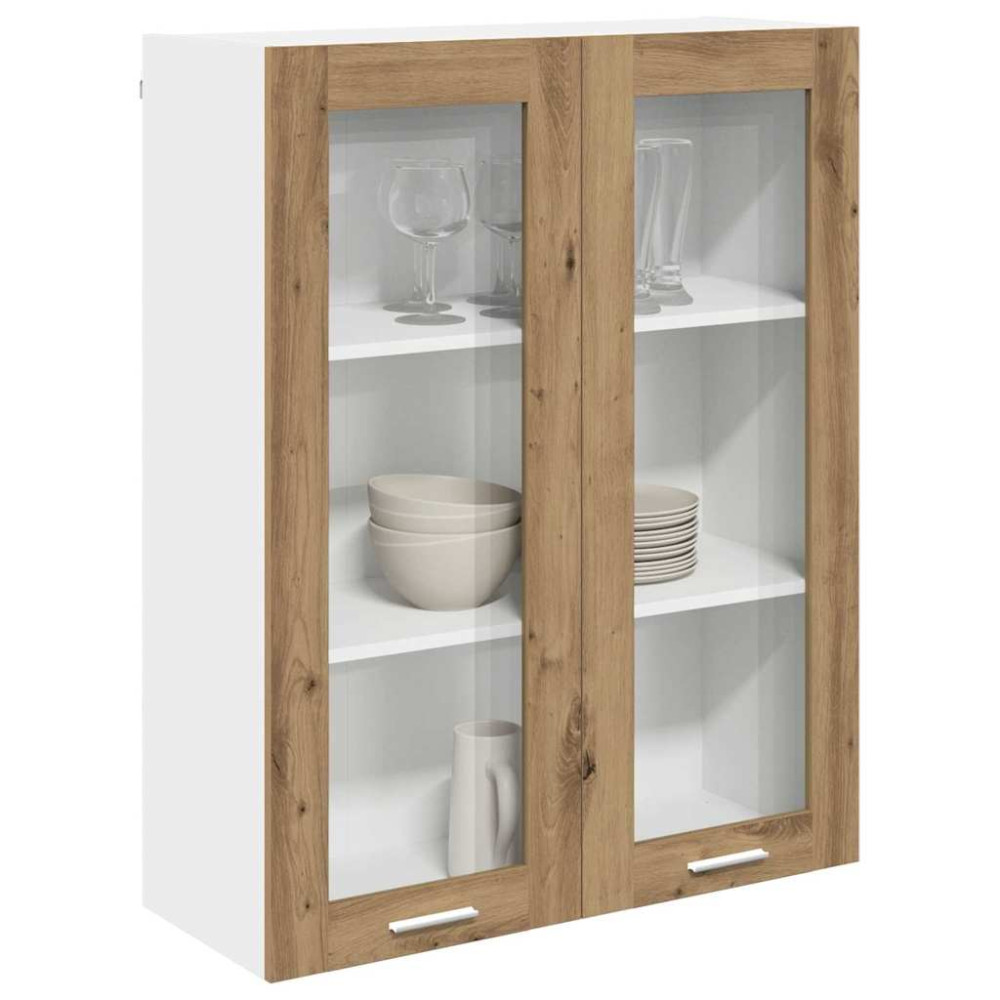 Produktbild för Hängande skåp Artisan Ek 80 x 31 x 100 cm Konstruerat trä