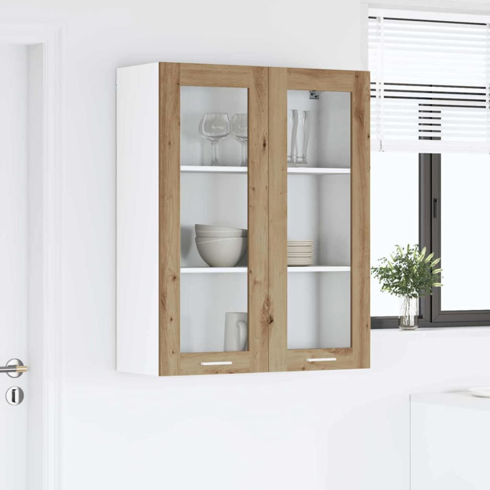 Produktbild för Hängande skåp Artisan Ek 80 x 31 x 100 cm Konstruerat trä
