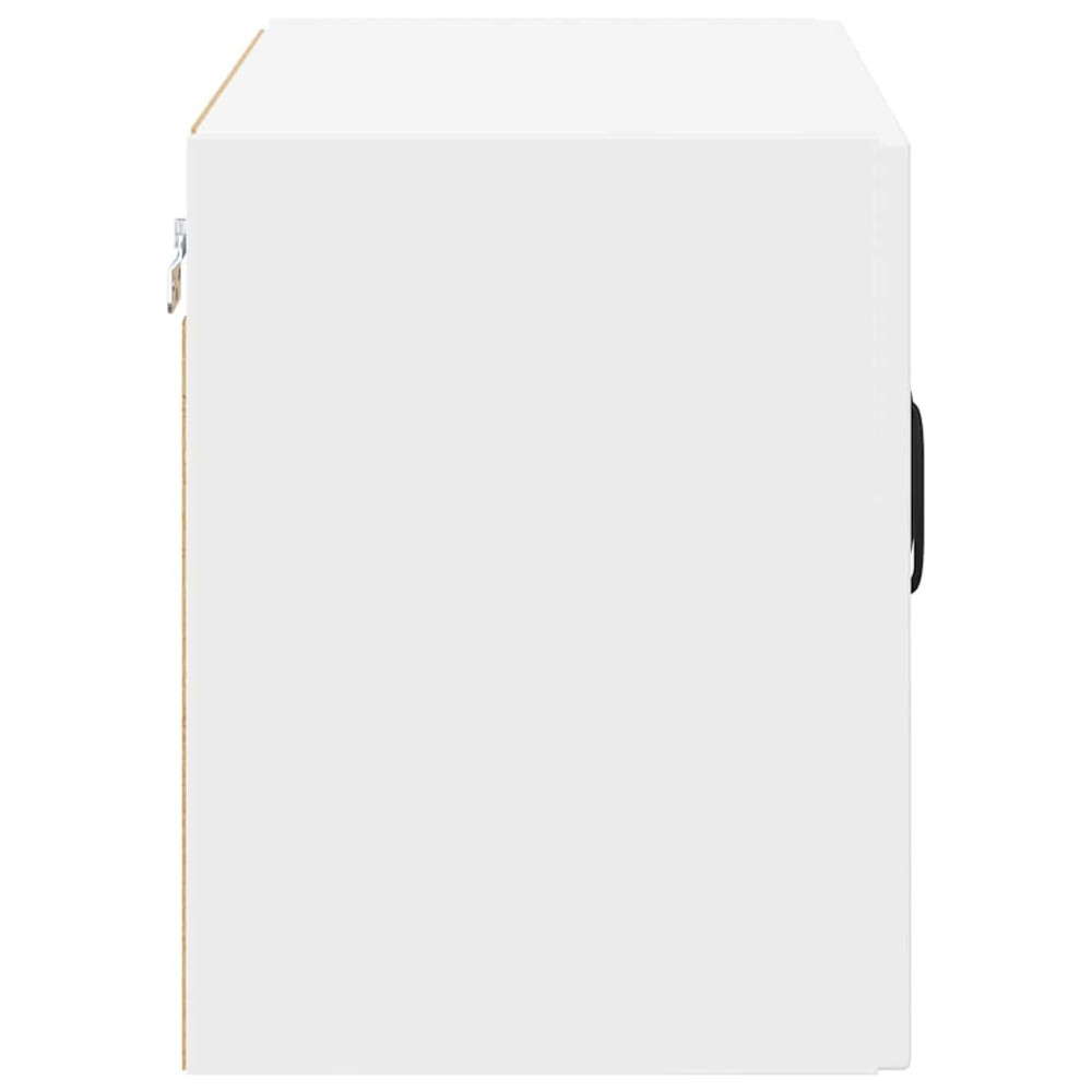 Produktbild för Väggglasförråd LUCCA 2 pcs Vit 60 x 31 x 40 cm Konstruerat trä