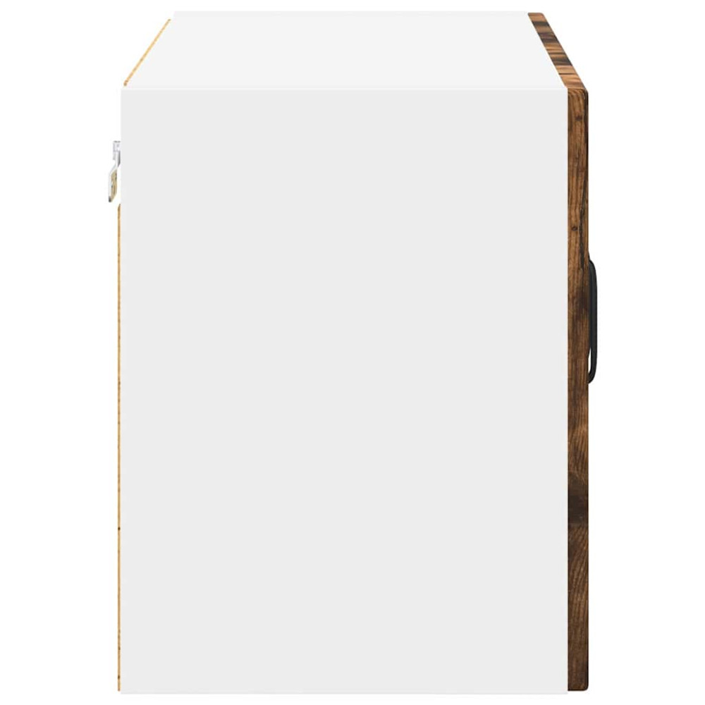 Produktbild för Väggglasförråd LUCCA 2 pcs Rökt ek 60 x 31 x 40 cm