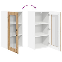 Produktbild för Väggglasförråd LUCCA 2 pcs Artisan-ek 40 x 31 x 80 cm