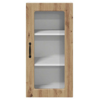 Produktbild för Väggglasförråd LUCCA 2 pcs Artisan-ek 40 x 31 x 80 cm