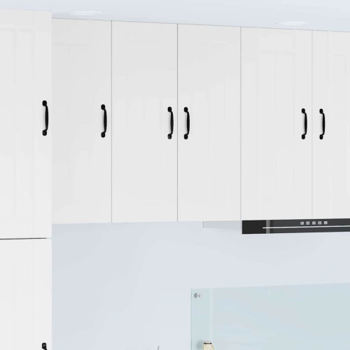 vidaXL Väggskåp LUCCA 2 pcs Vit 30 x 31 x 80 cm Konstruerat trä