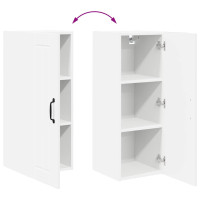 Produktbild för Väggskåp LUCCA 2 pcs Vit 30 x 31 x 80 cm Konstruerat trä