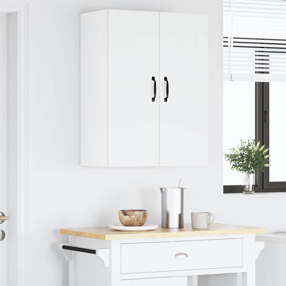 Produktbild för Väggskåp LUCCA 2 pcs Vit 30 x 31 x 80 cm Konstruerat trä