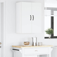Produktbild för Väggskåp LUCCA 2 pcs Vit 30 x 31 x 80 cm Konstruerat trä