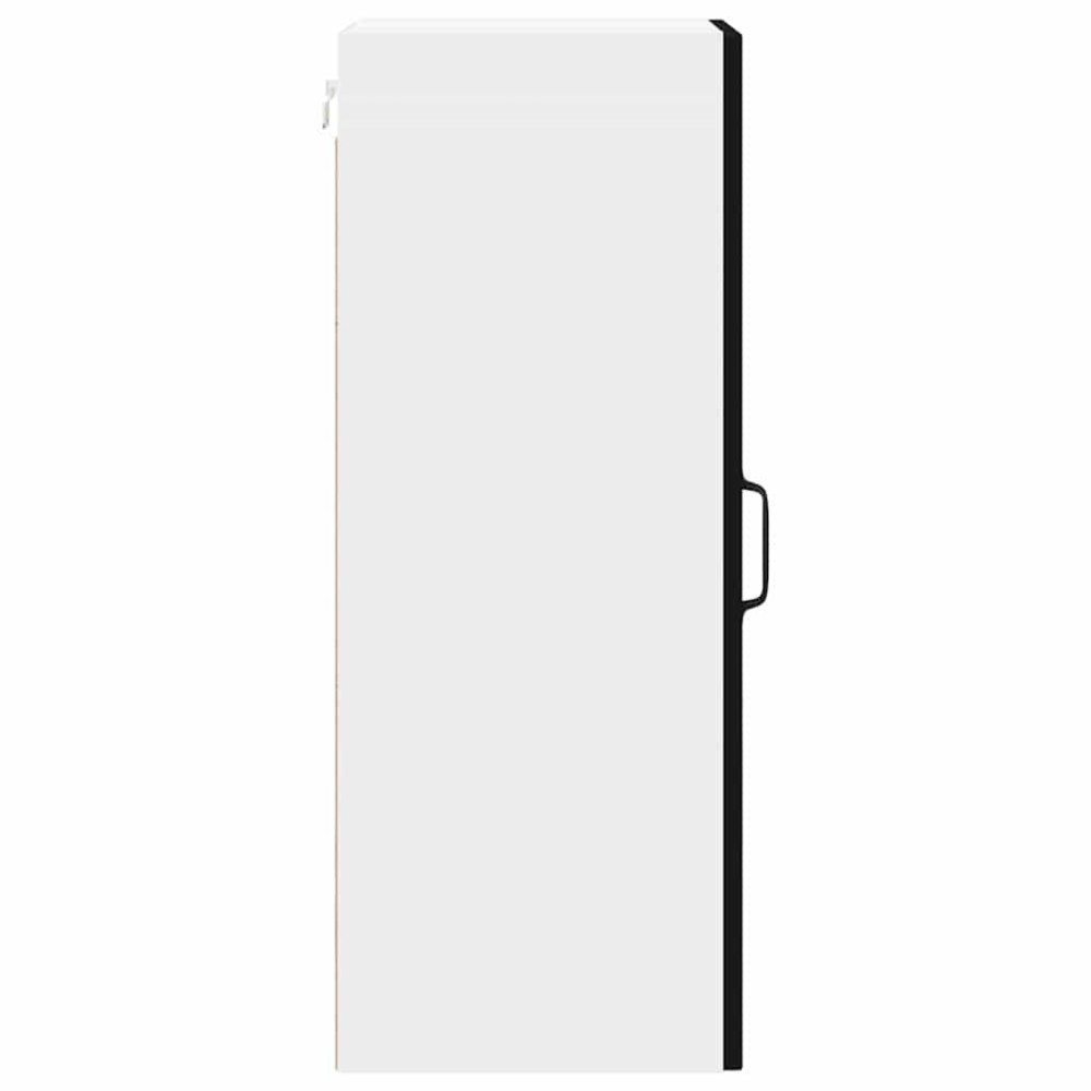 Produktbild för Väggskåp LUCCA 2 pcs Svart 30 x 31 x 80 cm Konstruerat trä