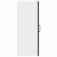 Produktbild för Väggskåp LUCCA 2 pcs Svart 30 x 31 x 80 cm Konstruerat trä