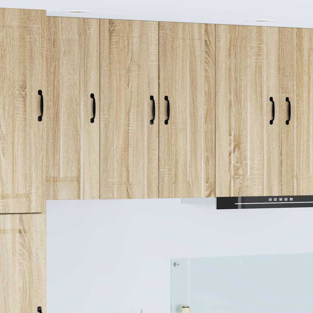 Produktbild för Väggskåp LUCCA 2 pcs Sonoma-ek 30 x 31 x 80 cm Konstruerat trä