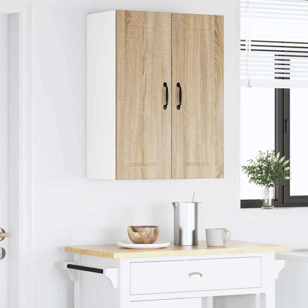 Produktbild för Väggskåp LUCCA 2 pcs Sonoma-ek 30 x 31 x 80 cm Konstruerat trä