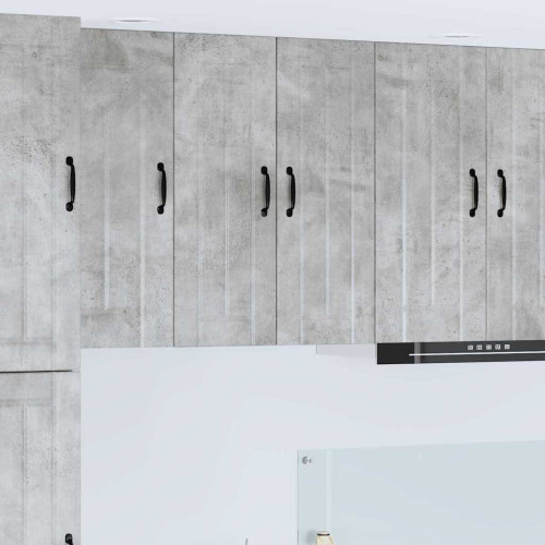 vidaXL Väggskåp LUCCA 2 pcs Betonggrå 30 x 31 x 80 cm Konstruerat trä