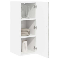 Produktbild för Väggskåp LUCCA 2 pcs Betonggrå 30 x 31 x 80 cm Konstruerat trä