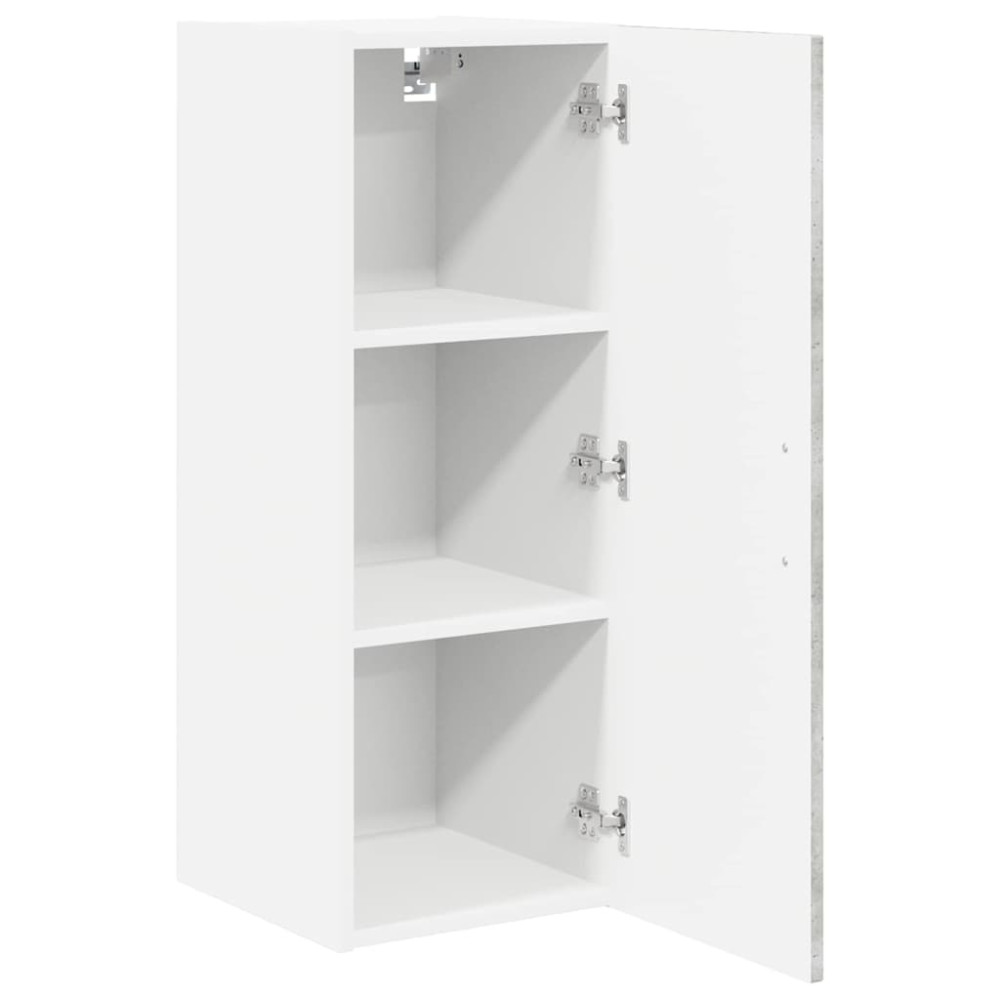 Produktbild för Väggskåp LUCCA 2 pcs Betonggrå 30 x 31 x 80 cm Konstruerat trä