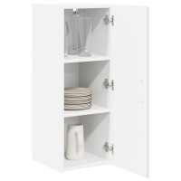 Produktbild för Väggskåp LUCCA Vit högglans 30 x 31 x 80 cm Konstruerat trä