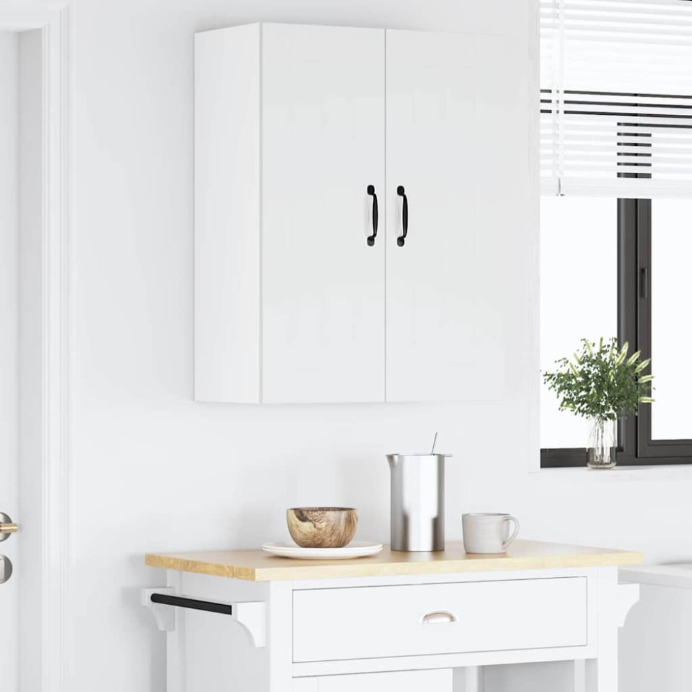 Produktbild för Väggskåp LUCCA 2 pcs Vit högglans 30 x 31 x 80 cm